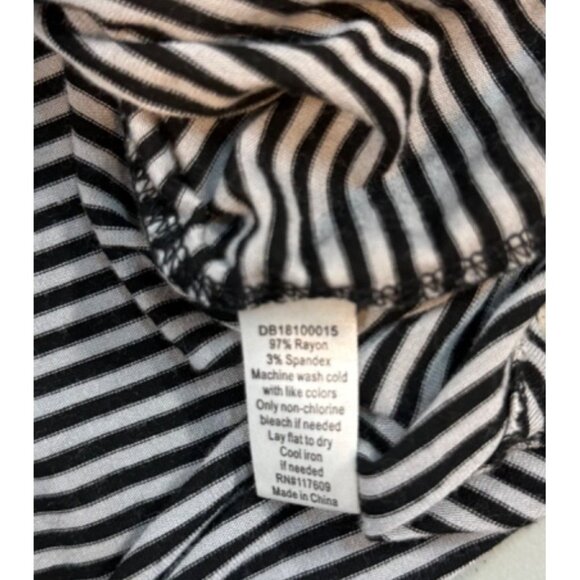 Down East Striped Elbow Patch Long Sleeve Crew Neck Casual Top Shirt Size Small - Picture 10 of 10